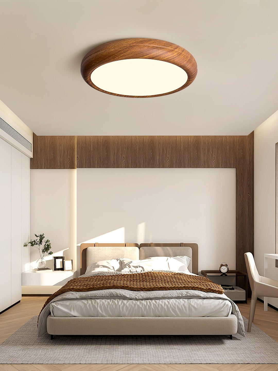 Orbis Plafonnier Rond Effet Bois - Neutralighting