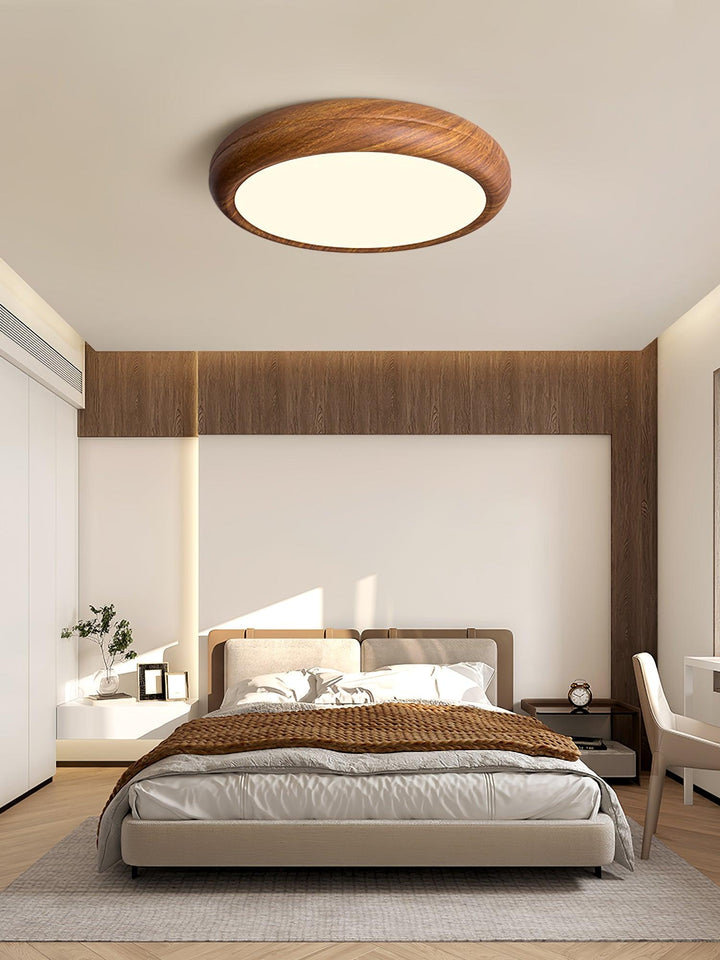 Orbis Plafonnier Rond Effet Bois - Neutralighting