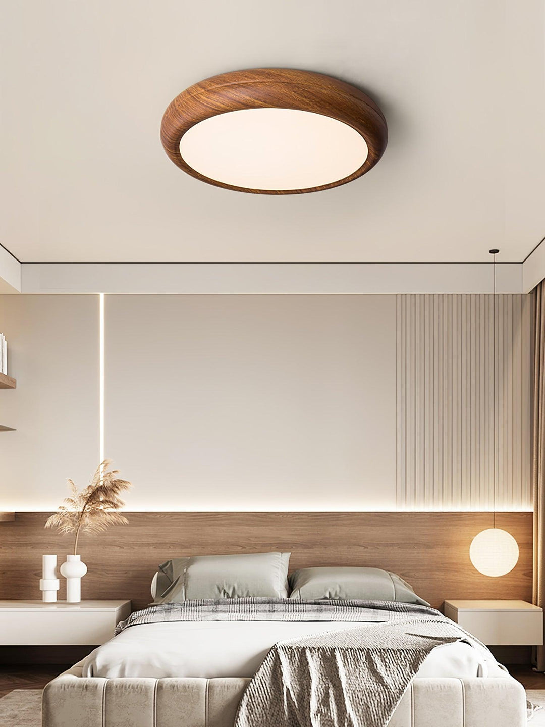Orbis Plafonnier Rond Effet Bois - Neutralighting