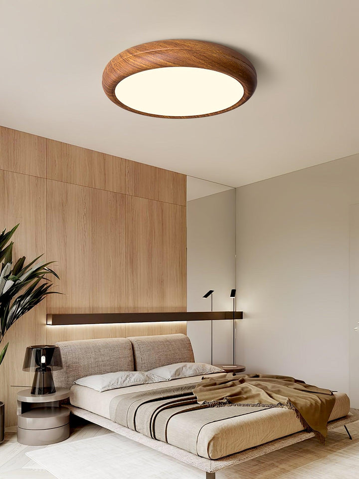 Orbis Plafonnier Rond Effet Bois - Neutralighting