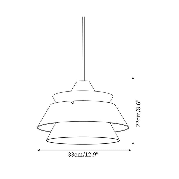 Karwe Lampe Pendante Bois Stratifié Vintage - Neutralighting