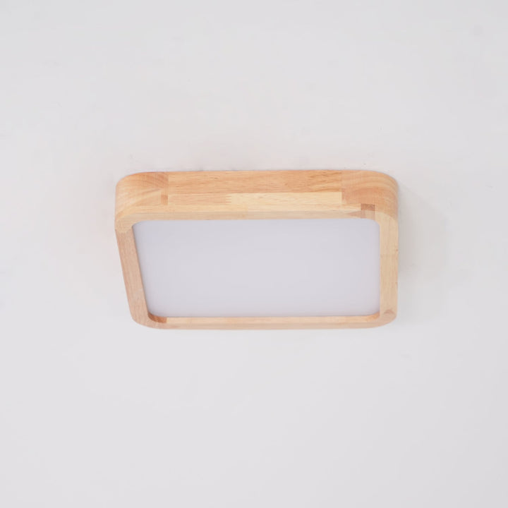 Lustra Lumière Plafonnière Géométrique en Bois LED - Neutralighting