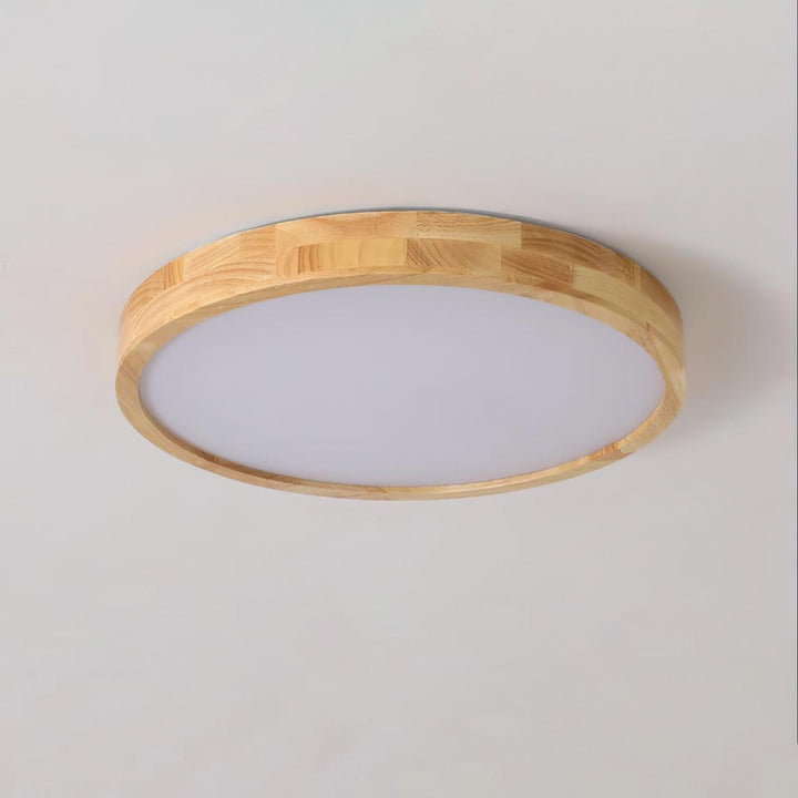 Lustra Lumière Plafonnière Géométrique en Bois LED - Neutralighting