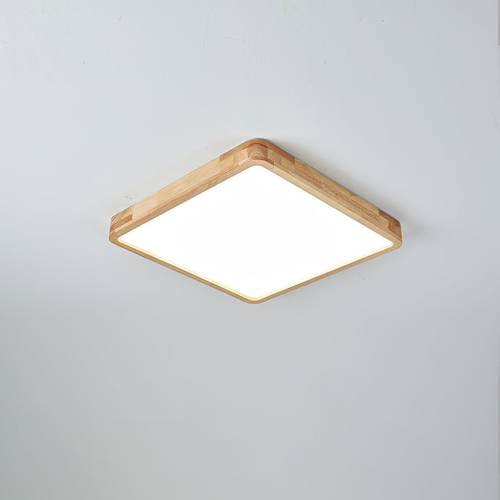 Lustra Lumière Plafonnière Géométrique en Bois LED - Neutralighting