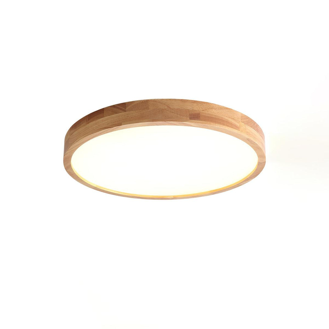 Lustra Lumière Plafonnière Géométrique en Bois LED - Neutralighting