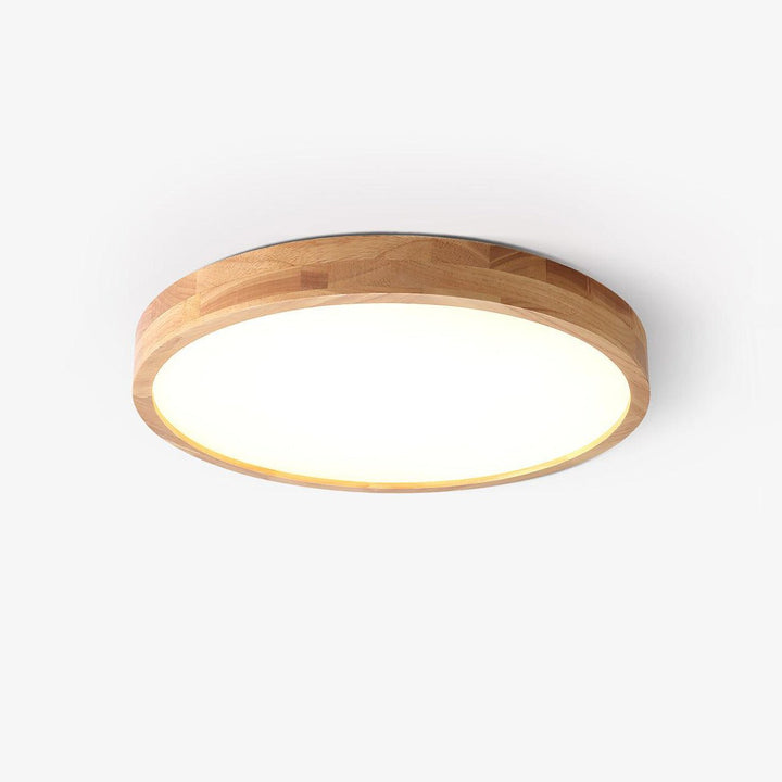 Lustra Lumière Plafonnière Géométrique en Bois LED - Neutralighting
