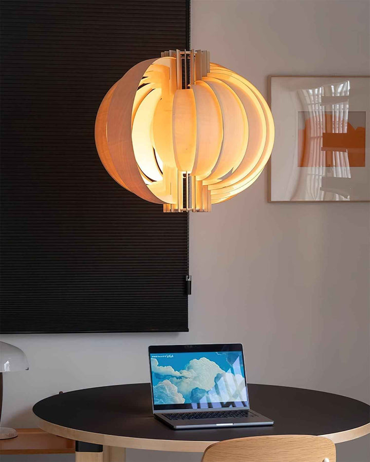 Lampe Bois en Métal – Design Contemporain