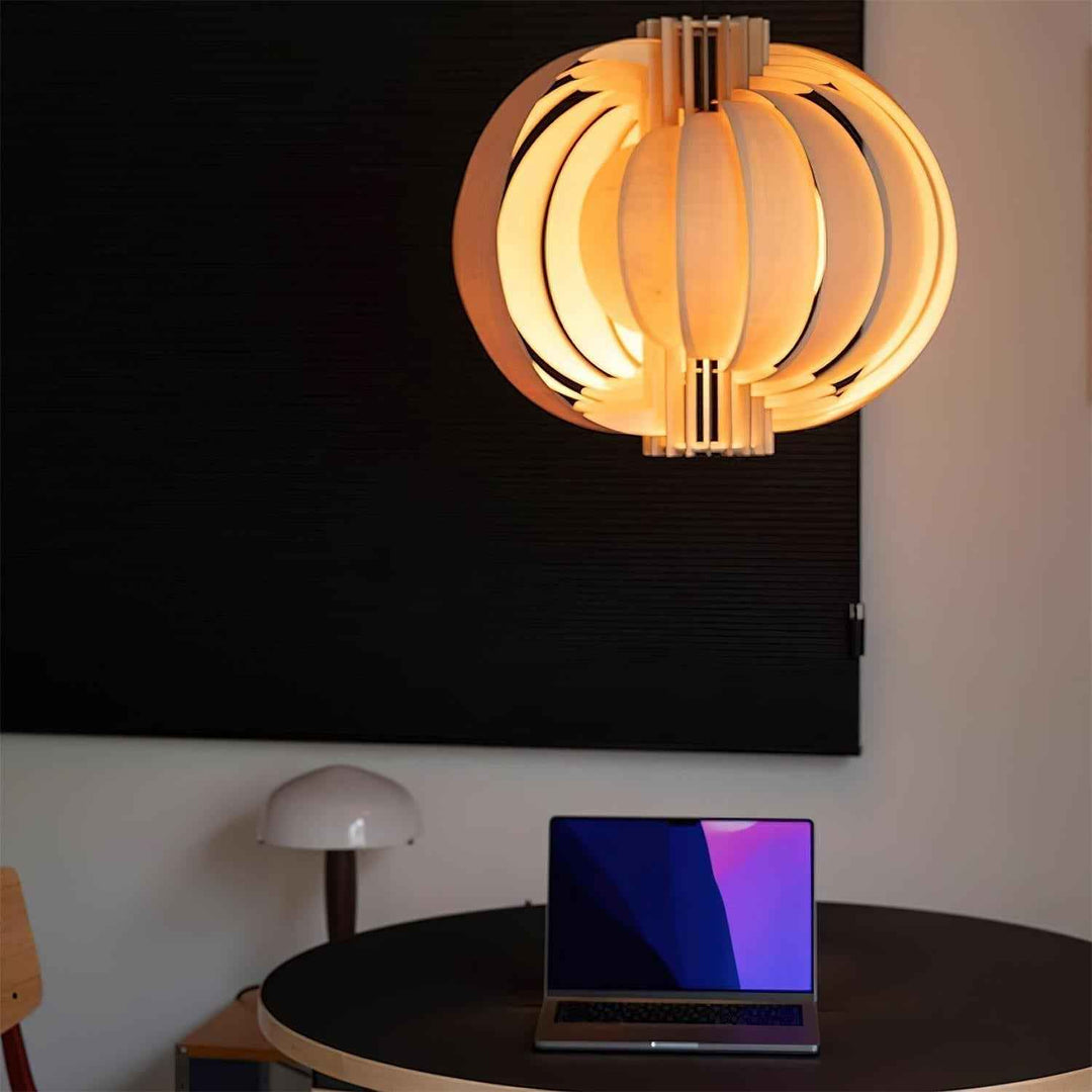 Lampe Bois en Métal – Design Contemporain