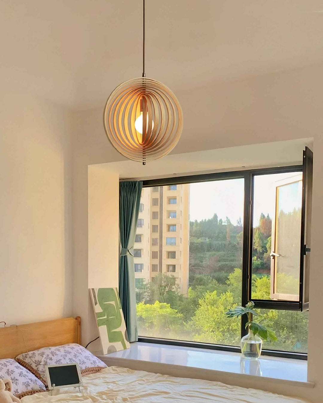Spira Lampe Pendante en Bois Organique - Neutralighting