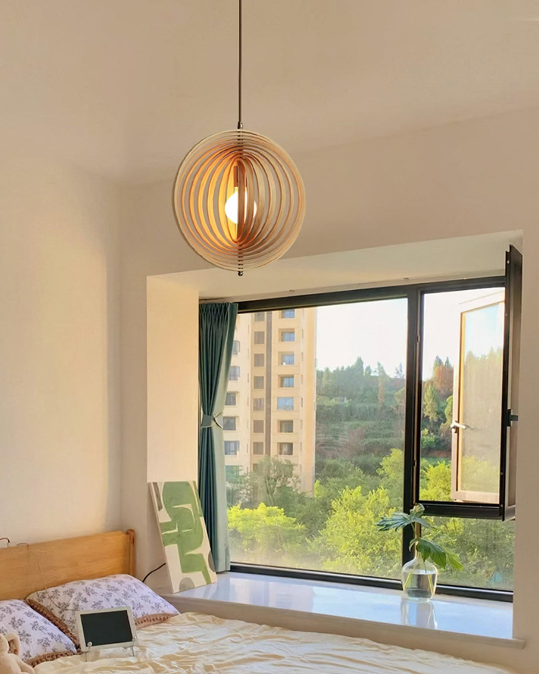 Spira Lampe Pendante en Bois Organique - Neutralighting