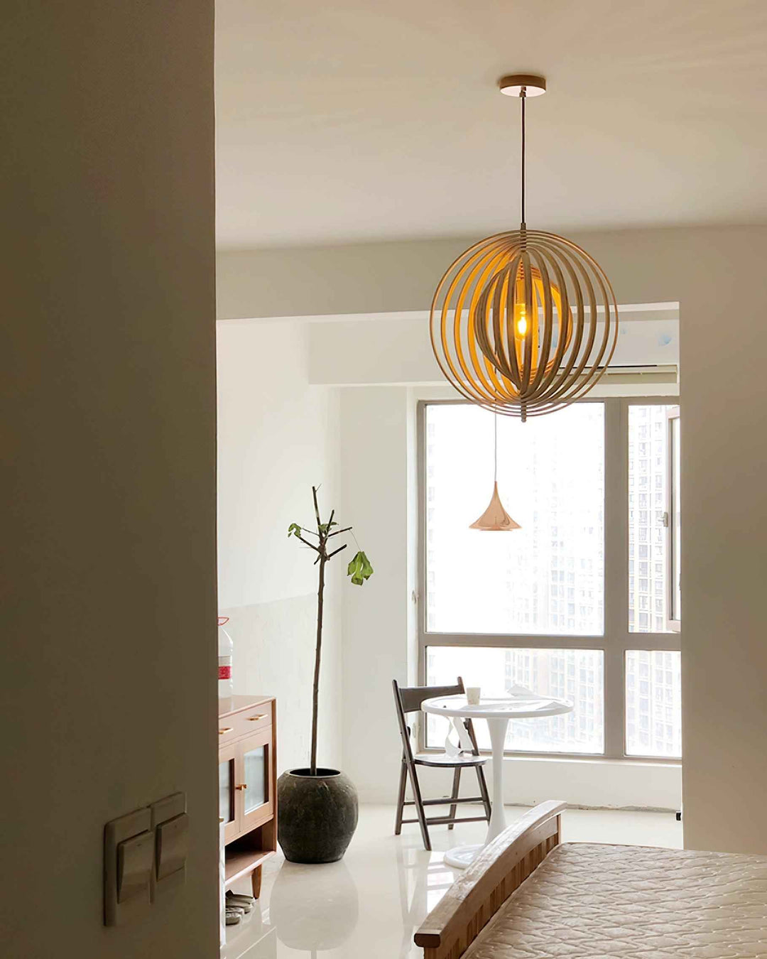 Spira Lampe Pendante en Bois Organique - Neutralighting