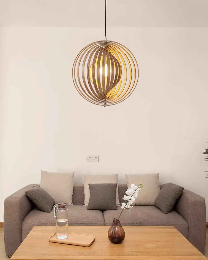 Spira Lampe Pendante en Bois Organique - Neutralighting