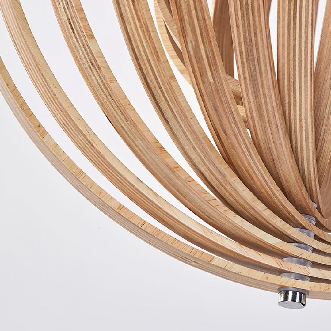 Spira Lampe Pendante en Bois Organique - Neutralighting