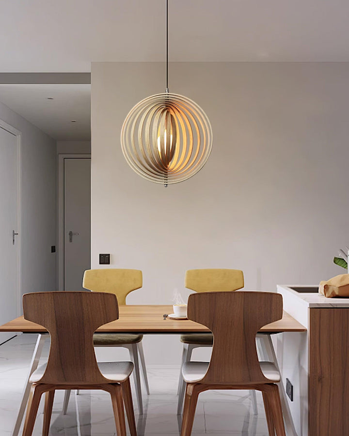 Spira Lampe Pendante en Bois Organique - Neutralighting