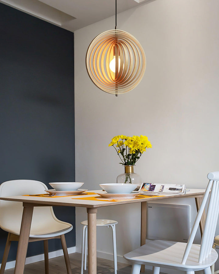 Spira Lampe Pendante en Bois Organique - Neutralighting