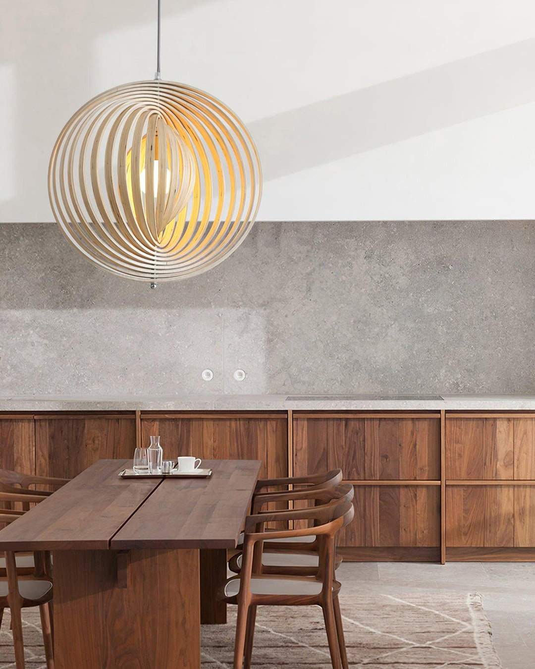 Spira Lampe Pendante en Bois Organique - Neutralighting