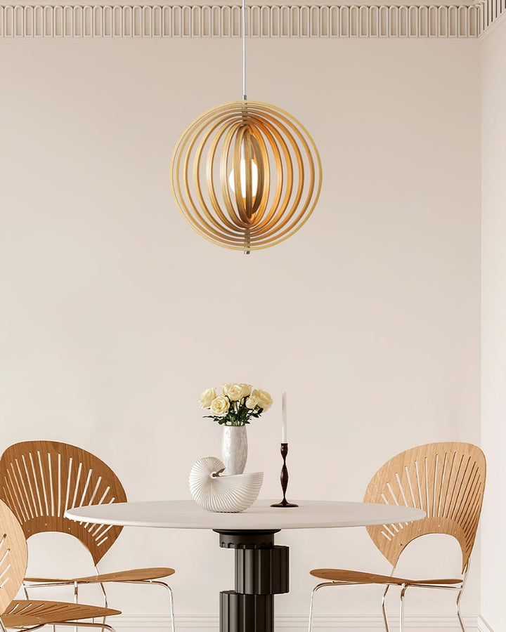 Spira Lampe Pendante en Bois Organique - Neutralighting