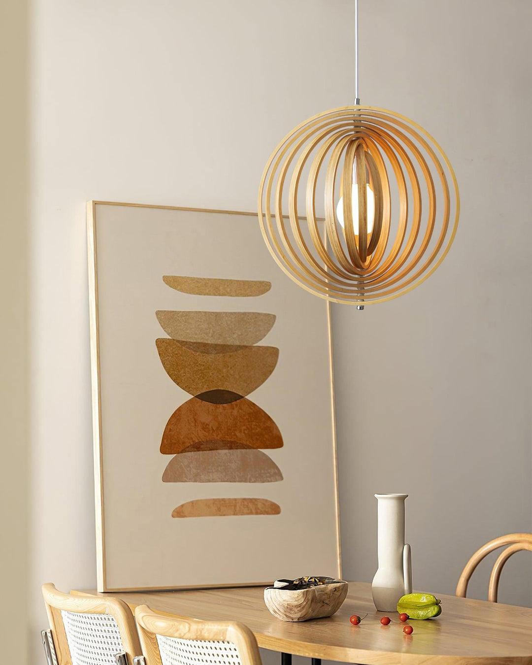 Spira Lampe Pendante en Bois Organique - Neutralighting