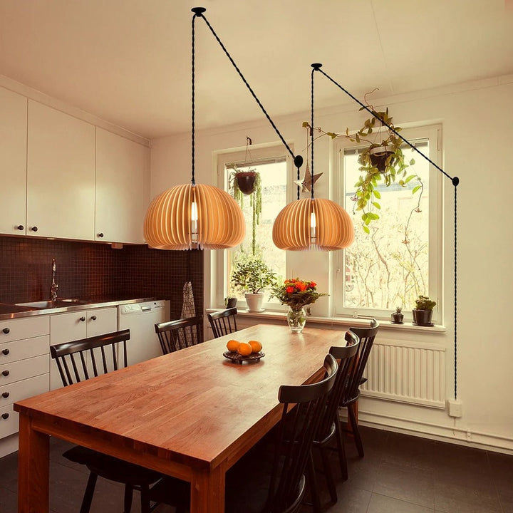 Orlenan Suspension Rétro en Bois - Neutralighting