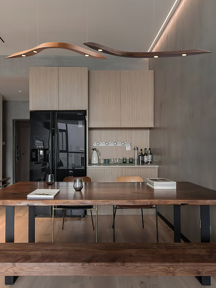 Flow Suspension Minimaliste en Bois - Neutralighting