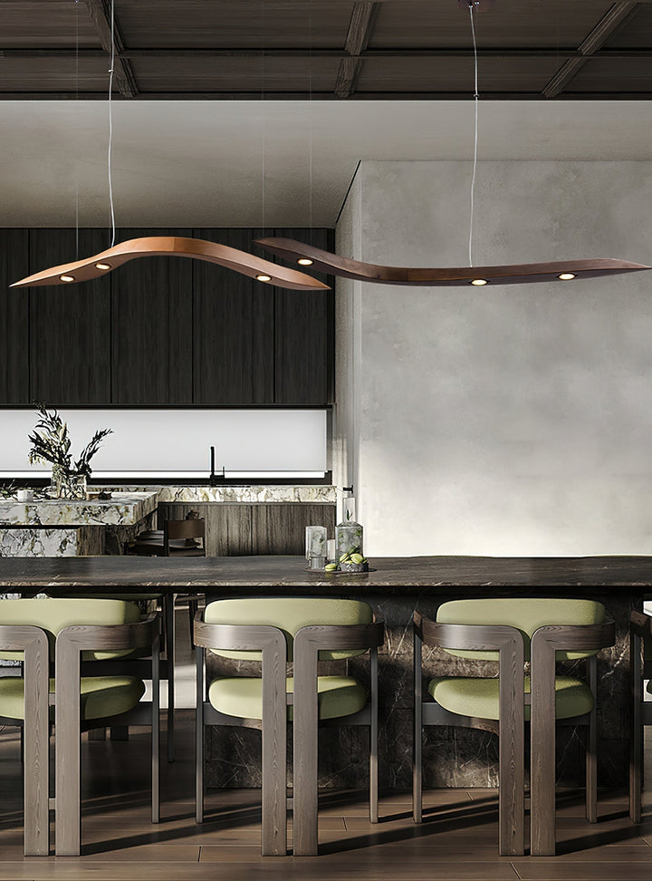 Flow Suspension Minimaliste en Bois - Neutralighting
