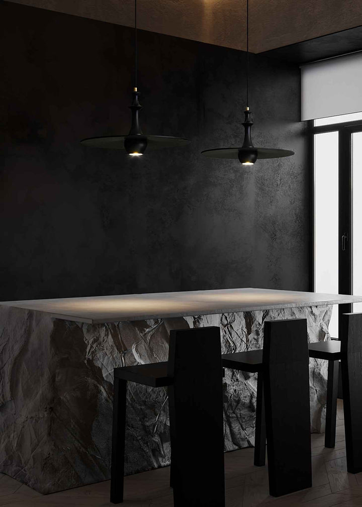 Spindle Lampe Pendante en Bois Tournante - Neutralighting