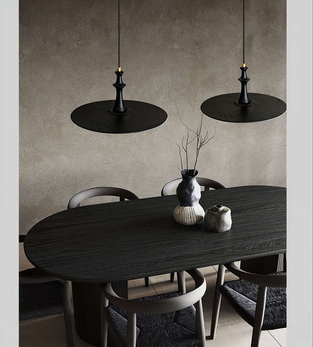 Spindle Lampe Pendante en Bois Tournante - Neutralighting