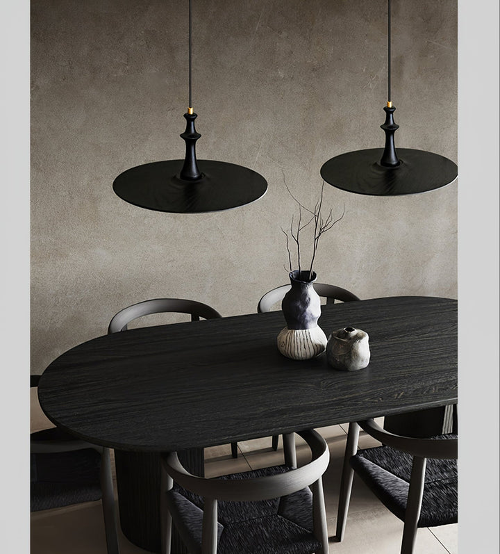 Spindle Lampe Pendante en Bois Tournante - Neutralighting