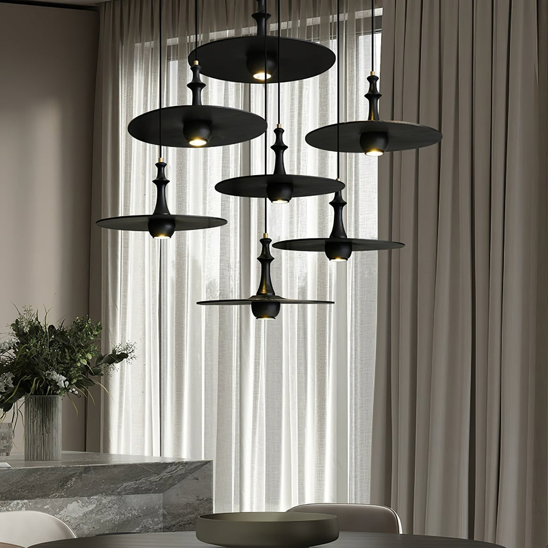 Spindle Lampe Pendante en Bois Tournante - Neutralighting