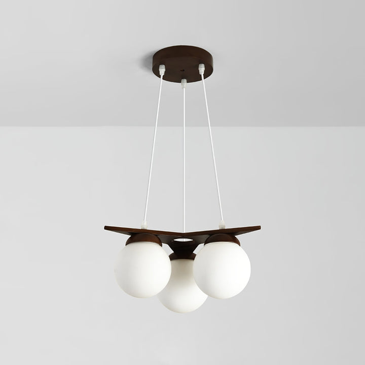 Zothaus Lustre Bois Verre Étoile Art Nordique Premium - Neutralighting