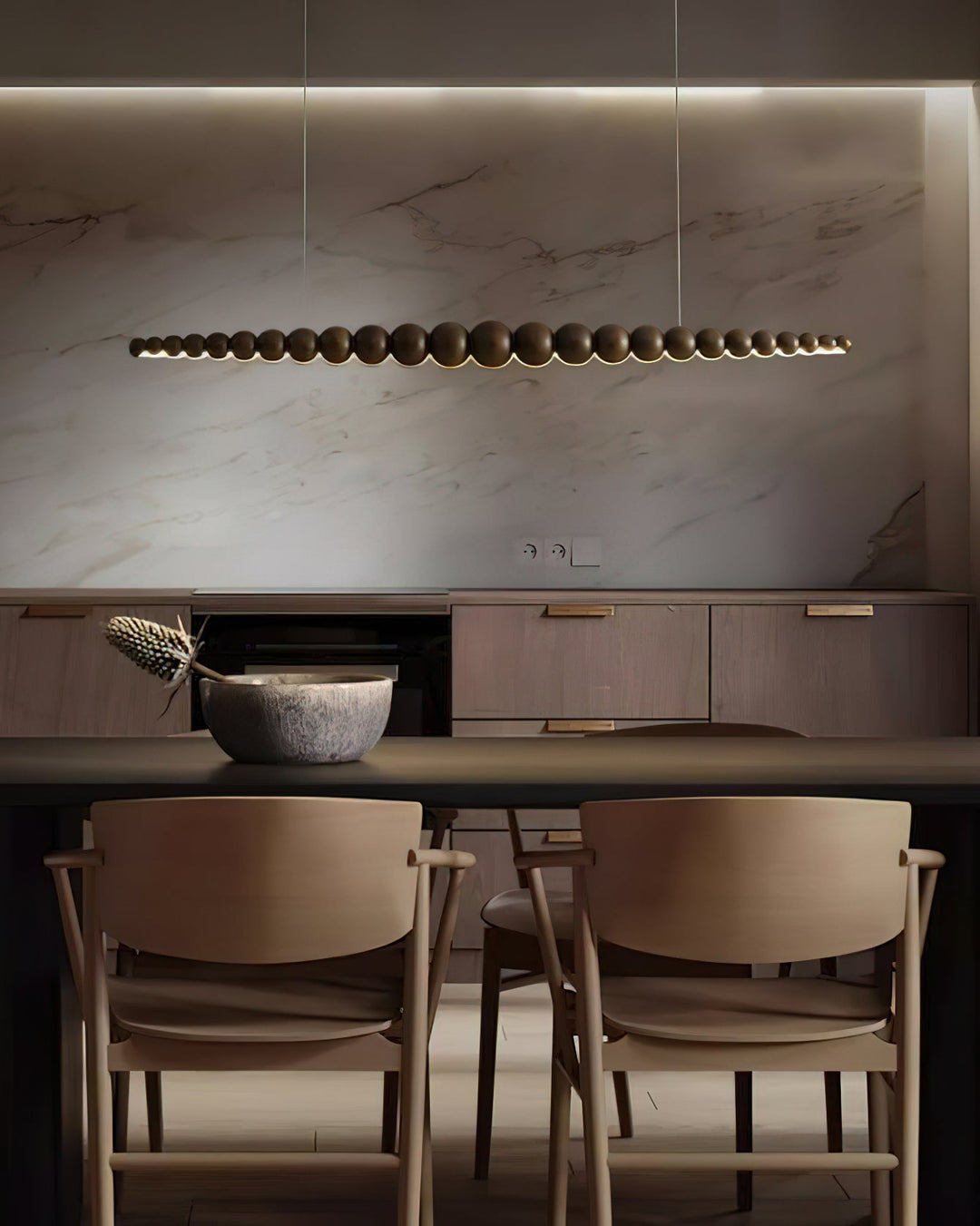 Orlanre Lampe Pendante Bois Minimaliste - Neutralighting