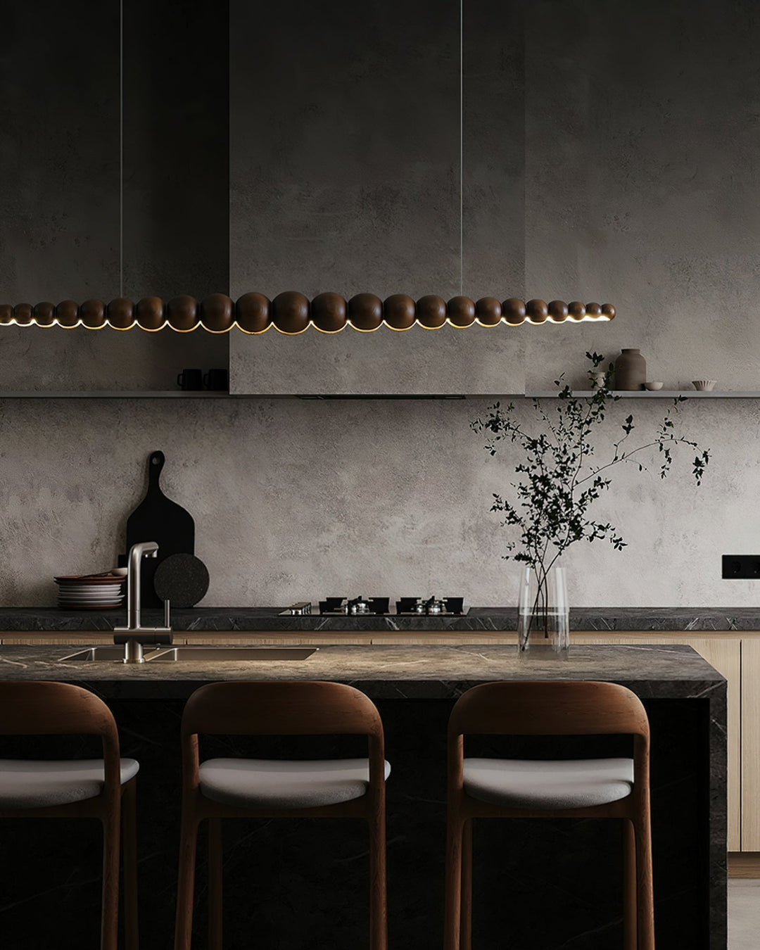 Orlanre Lampe Pendante Bois Minimaliste - Neutralighting