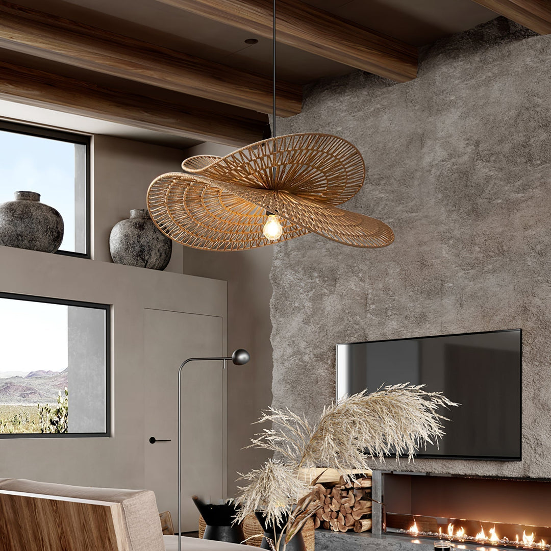 Avelora Lampe Pendante Traditionnelle en Corde de Chanvre - Neutralighting
