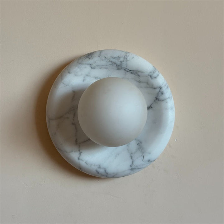 Zoraean Applique Murale Marbre Blanc Élégance Premium - Neutralighting