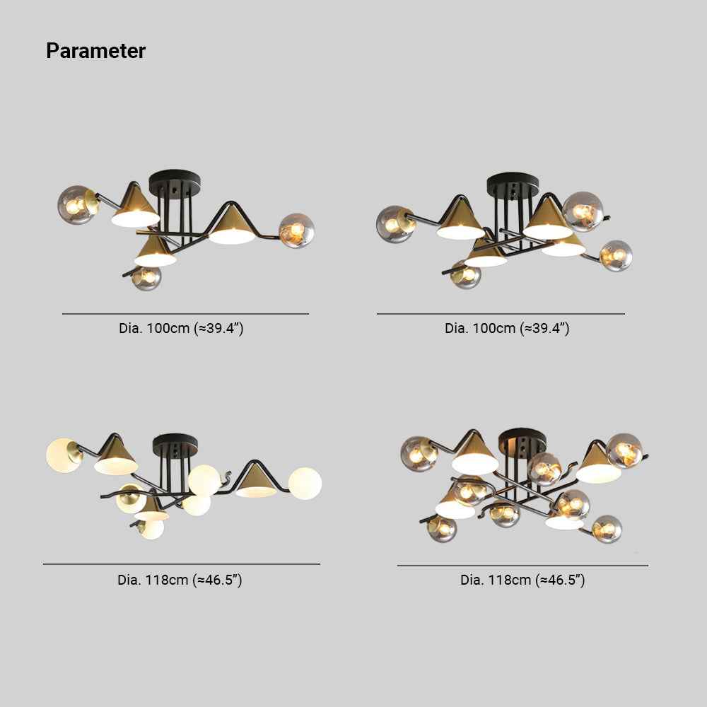 Plafonnier Arisha Verre LED V21