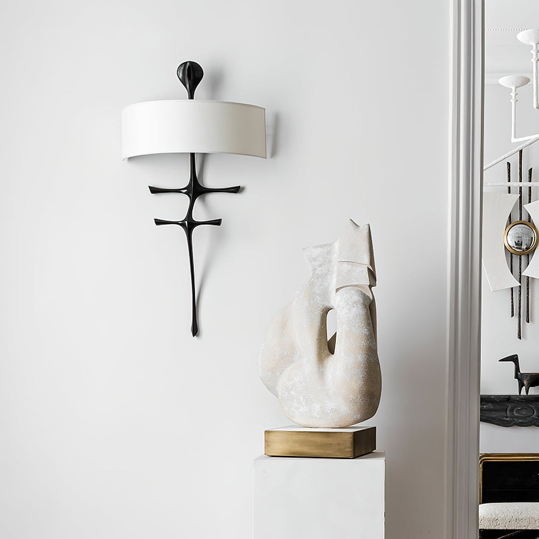 Iliror Applique Murale Métal Tissu Art Nordique Premium - Neutralighting
