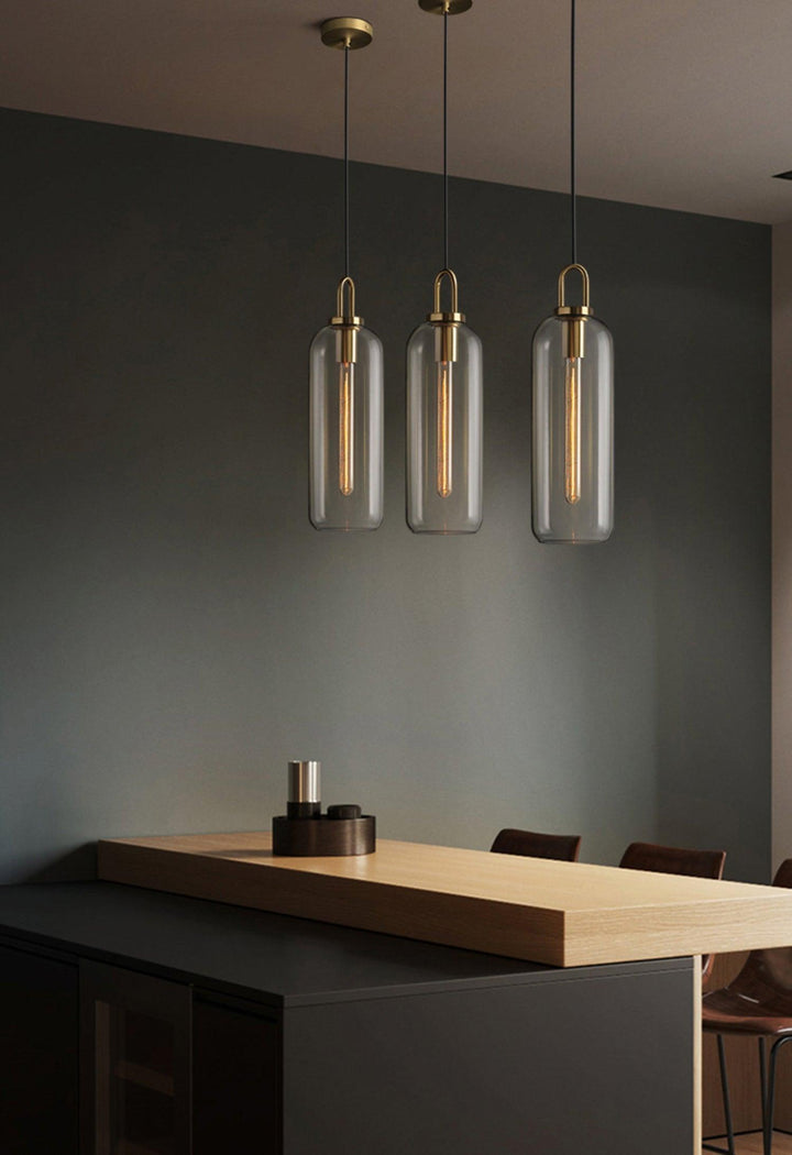 Solara Suspension en Verre Givré Swag Réglable - Neutralighting