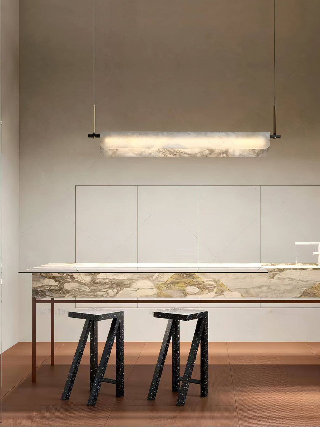 Eshaisra Suspension Métal Albâtre Minimaliste Moderne - Neutralighting
