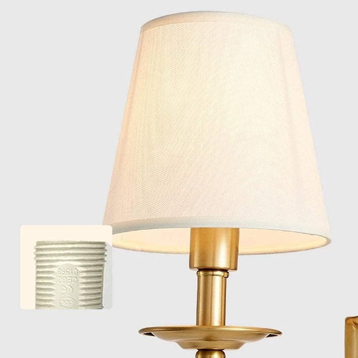Ilsolion Applique Murale Métal Tissu Industriel Vintage - Neutralighting