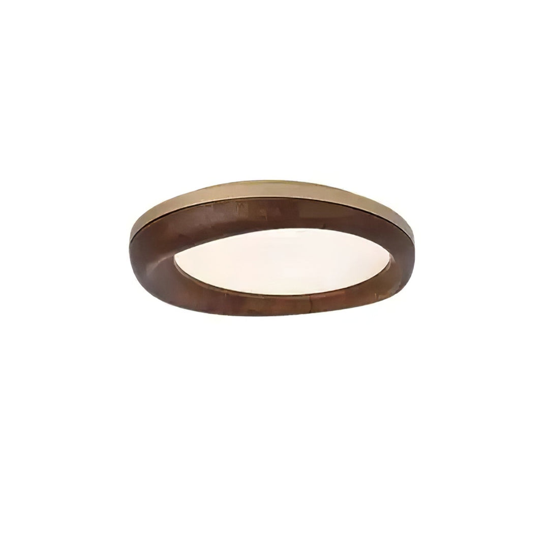 Eurtheara Plafonnier Bois Verre Organique - Neutralighting