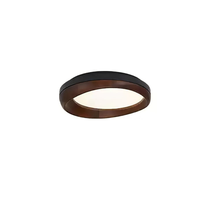 Eurtheara Plafonnier Bois Verre Organique - Neutralighting