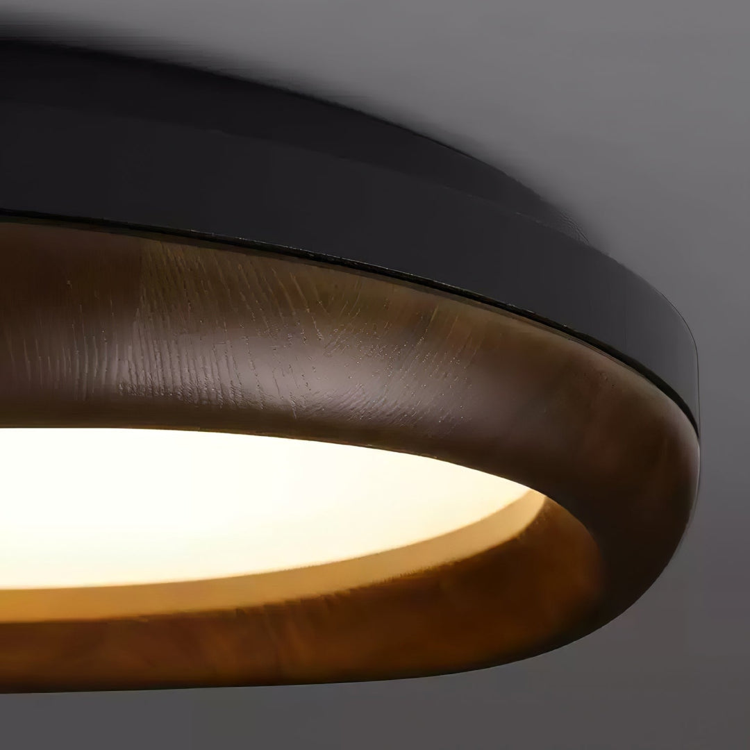 Eurtheara Plafonnier Bois Verre Organique - Neutralighting
