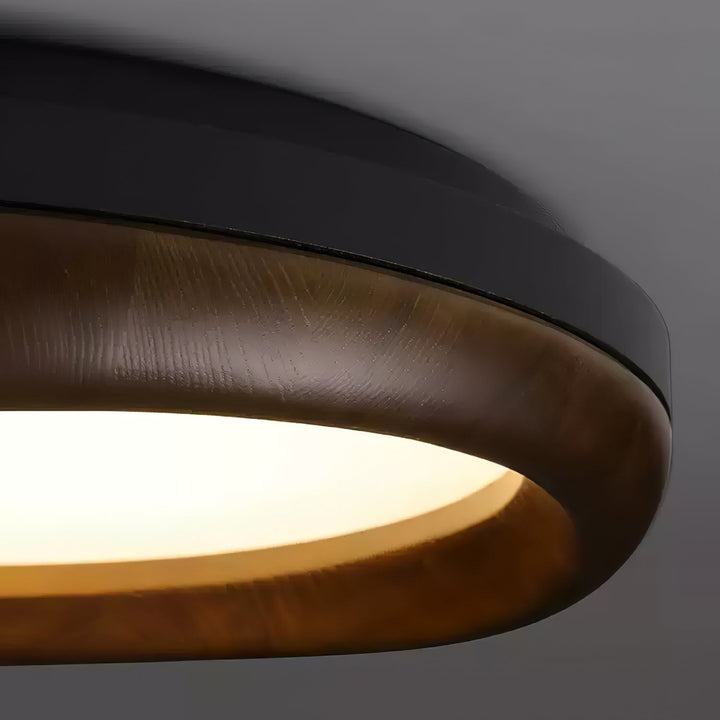 Eurtheara Plafonnier Bois Verre Organique - Neutralighting