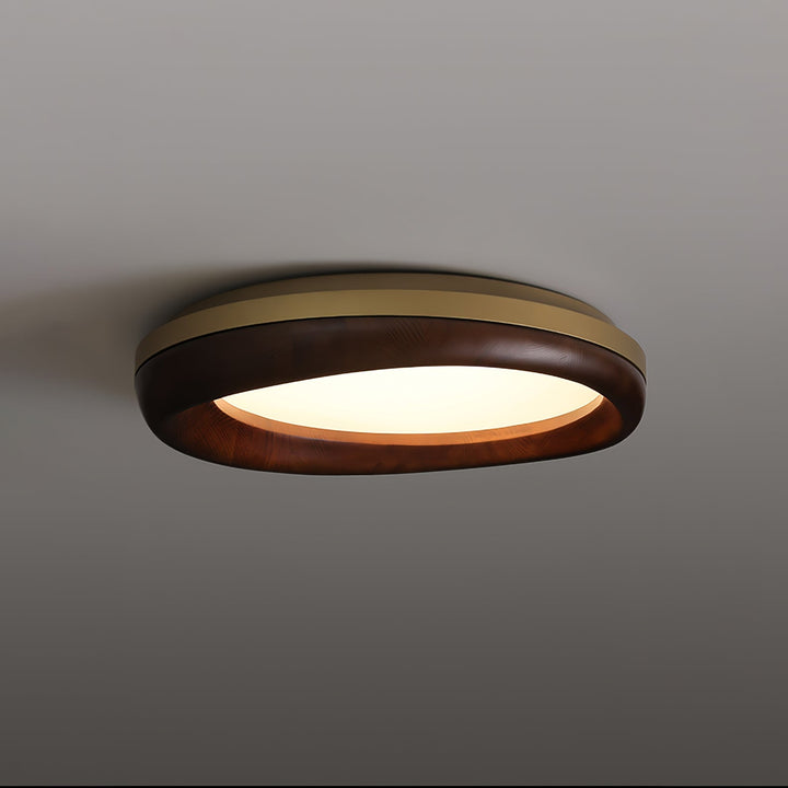 Eurtheara Plafonnier Bois Verre Organique - Neutralighting