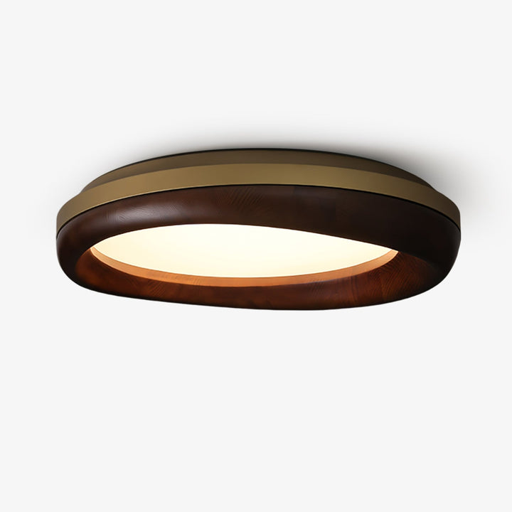 Eurtheara Plafonnier Bois Verre Organique - Neutralighting