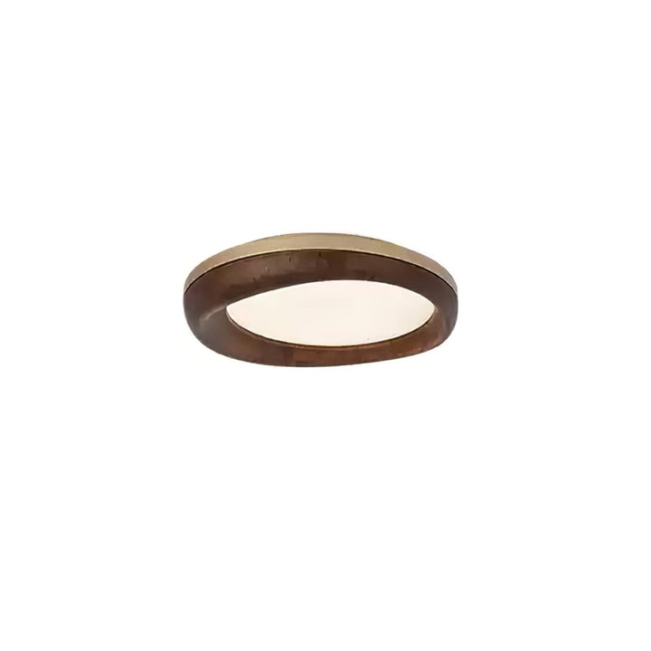 Eurtheara Plafonnier Bois Verre Organique - Neutralighting