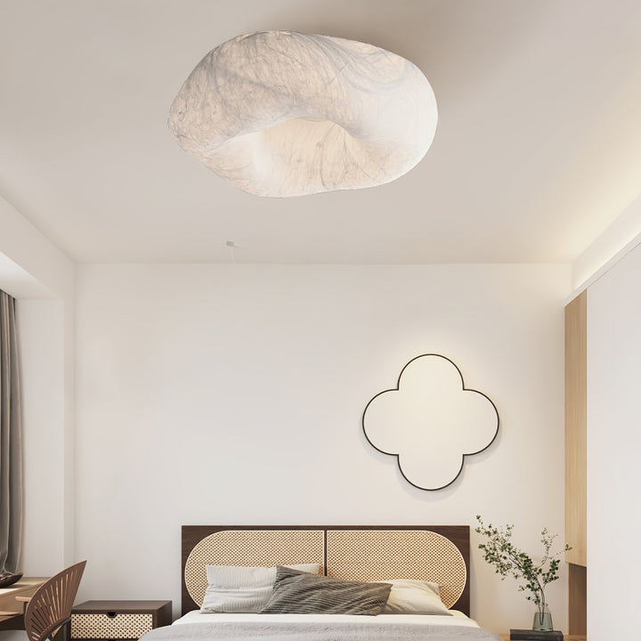 Solara Plafonnier en Forme de Nuage en Soie Élégant - Neutralighting