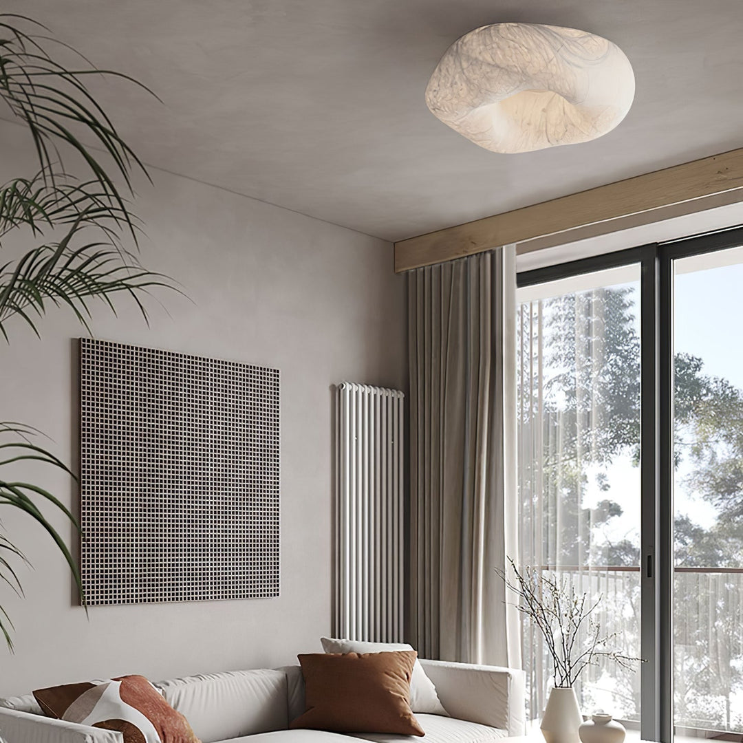 Solara Plafonnier en Forme de Nuage en Soie Élégant - Neutralighting