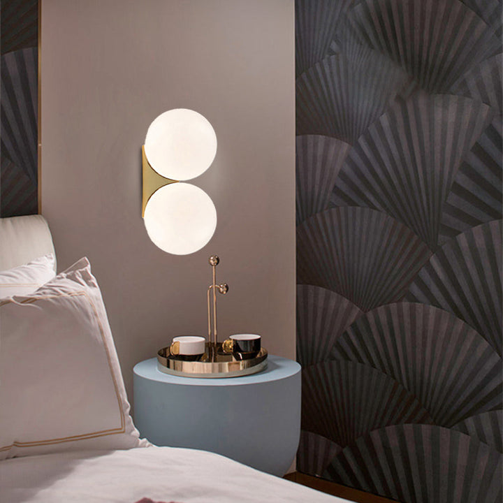 Valentina Simple Intérieur Applique Murale Métal Verre Salon Chambre à Coucher - Neutralighting