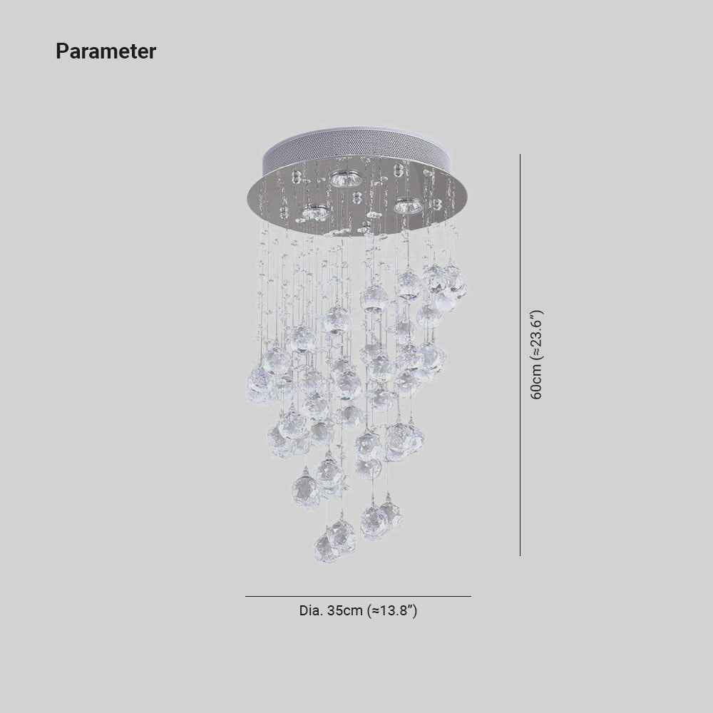 Plafonnier Arisha Verre LED V9